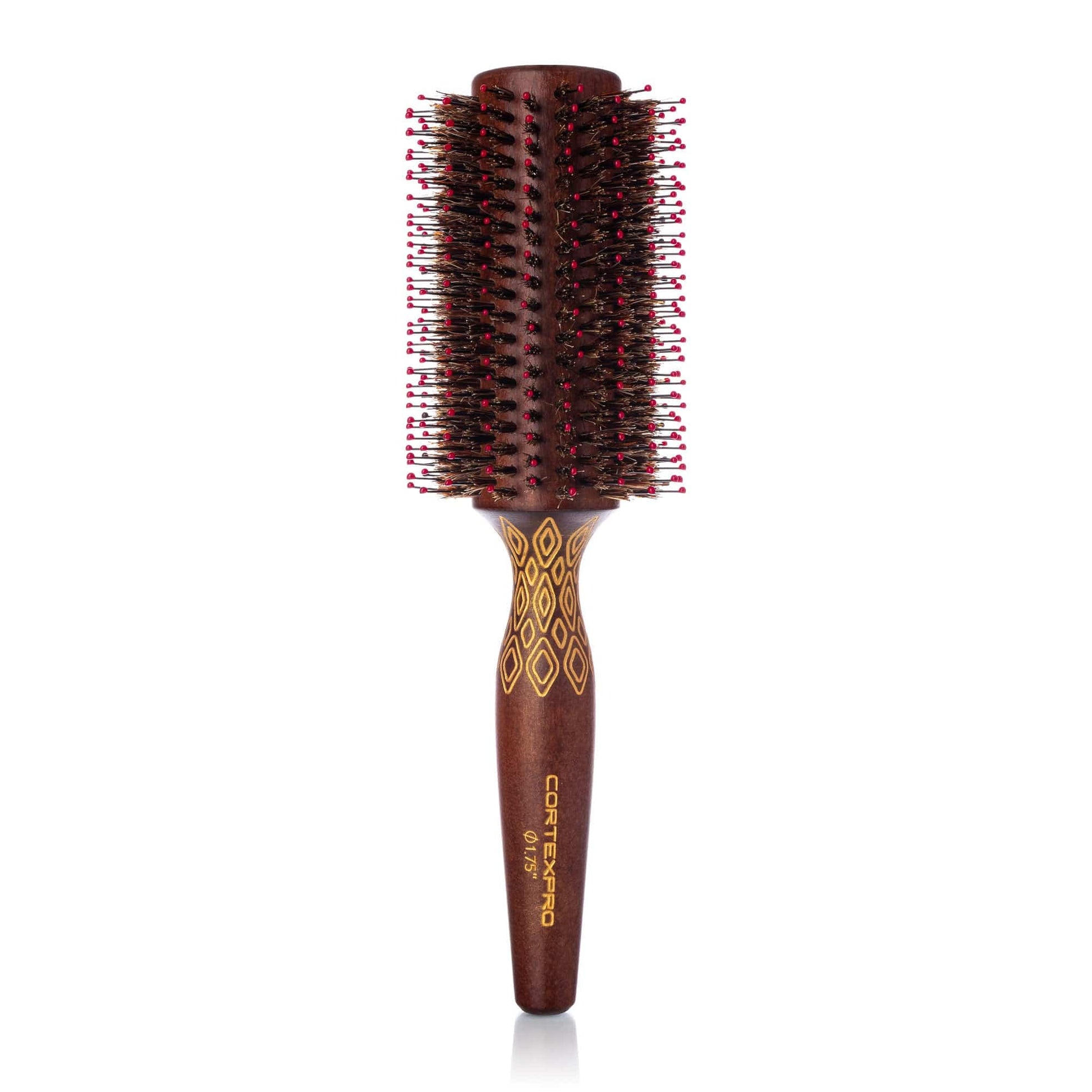 Cortex Professional Thermal Boars Hair and Nylon Bristled Color Changing Heat Activated Round Brush