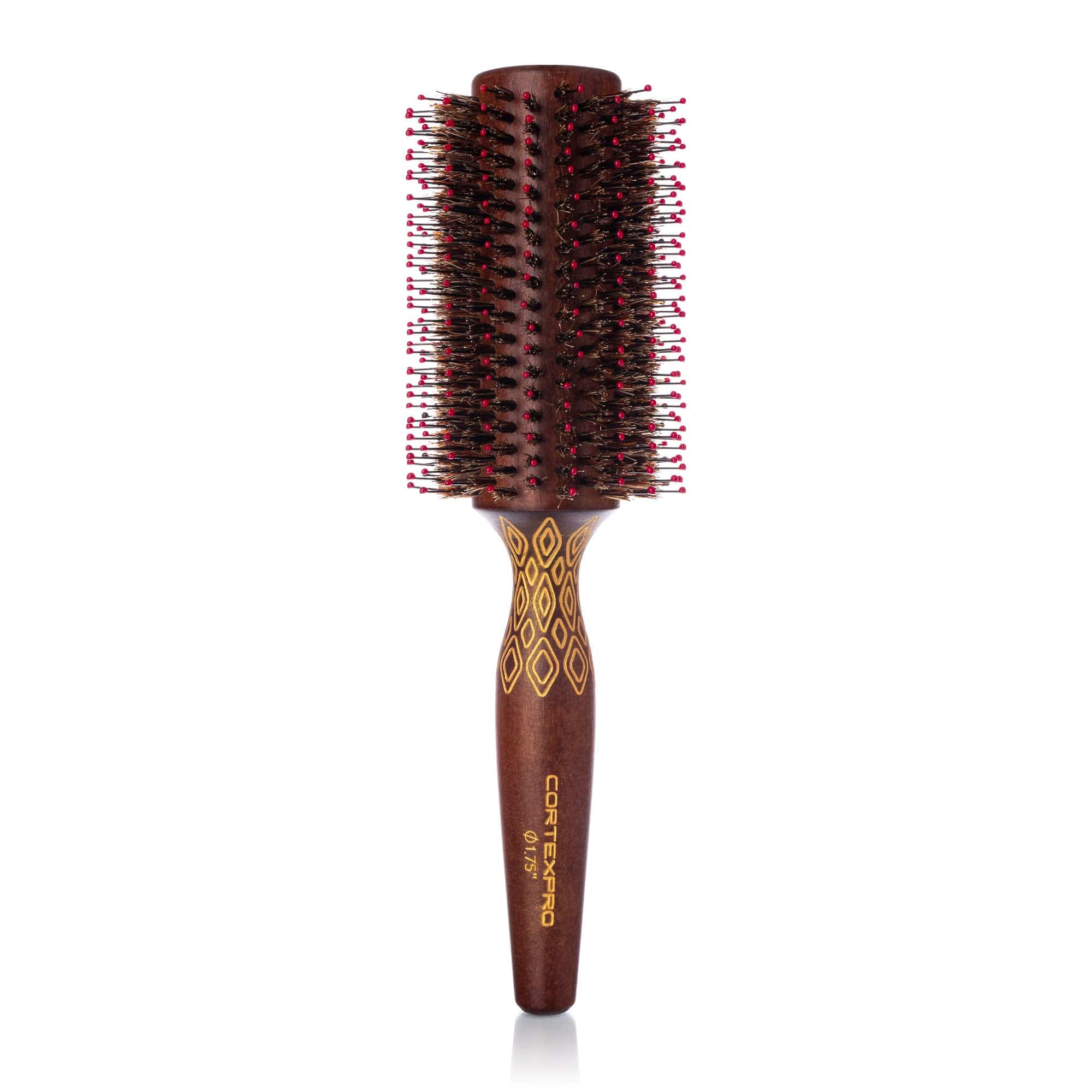 Cortex Professional Thermal Boars Hair and Nylon Bristled Color Changing Heat Activated Round Brush