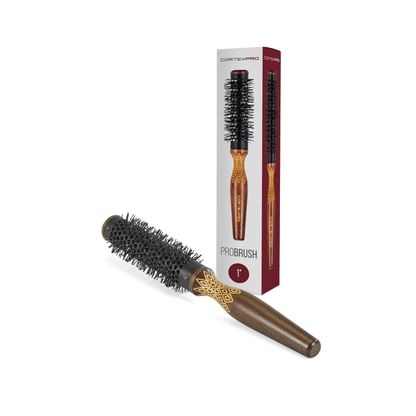 CortexPro 1&quot; Thermal Heat Activated Round Brush – Bristles Heat to 140F and change color when exposed to heat