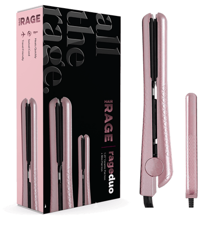 Hair Rage Blush Pink Perfect Pair Flat Iron Set | Full Size + Mini