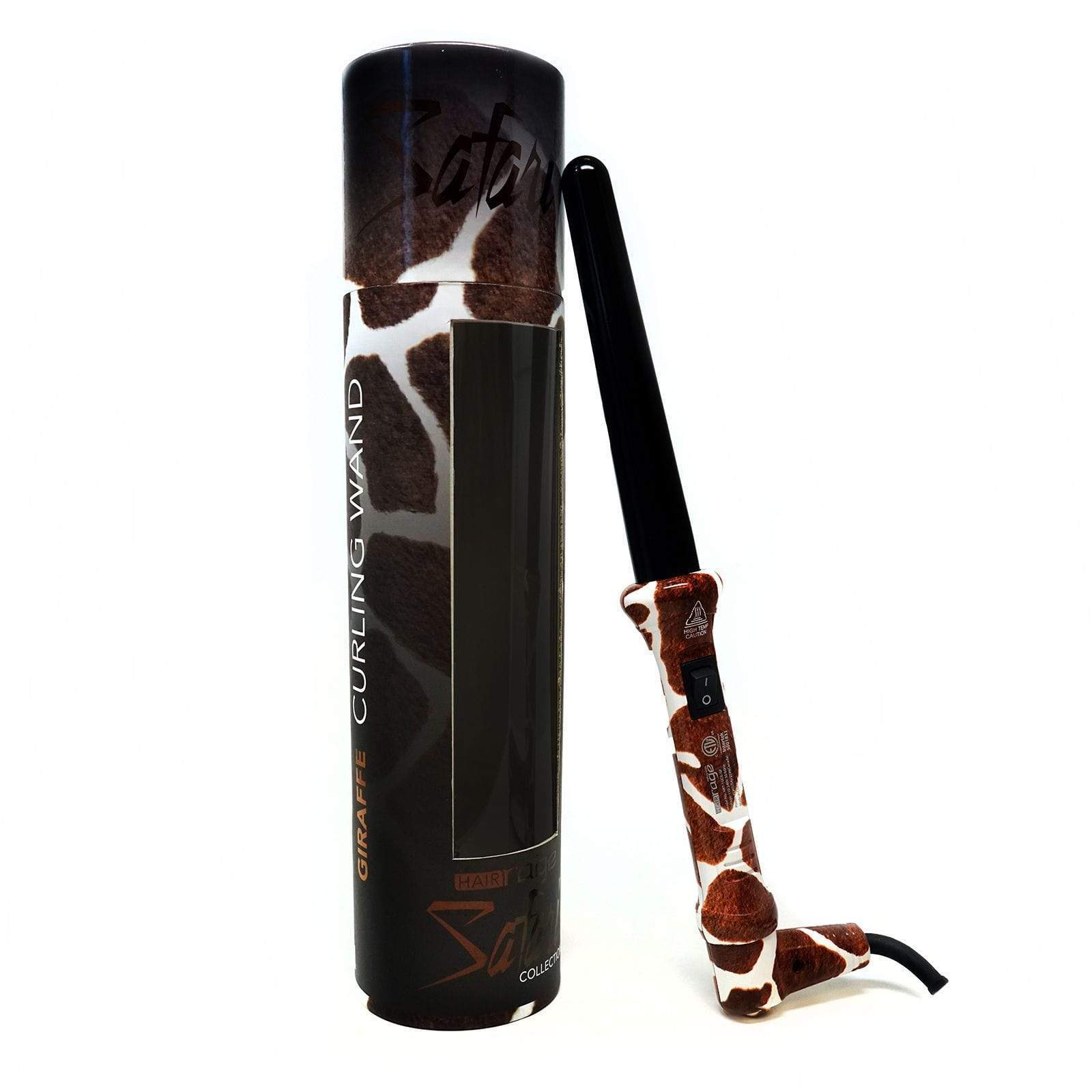 Hair Rage Giraffe 1" Curling Wand | Ceramic | Animal Print Collection