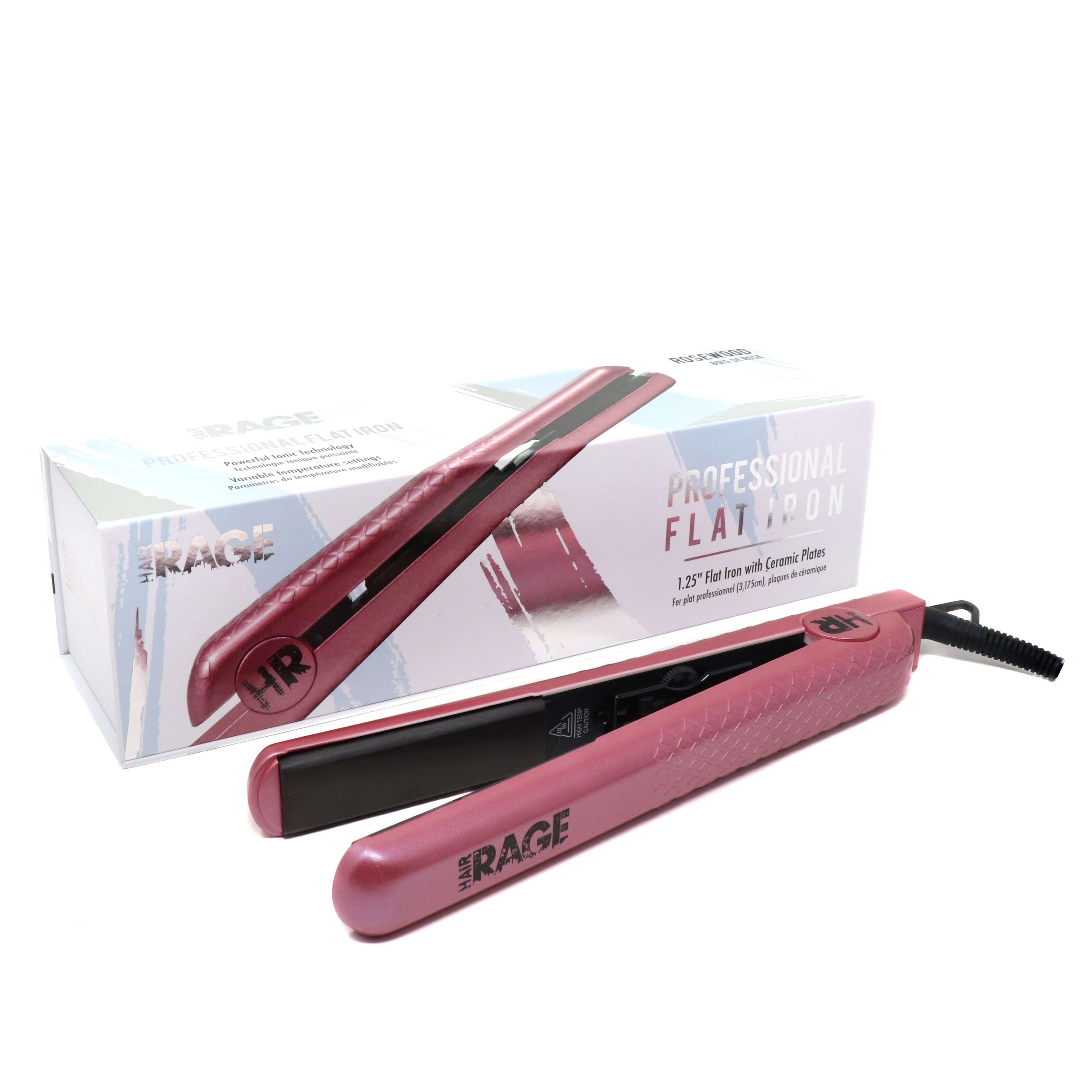 Hair Rage Hair Rage 1.25&quot; Flat Iron - Rosewood Pearlescent