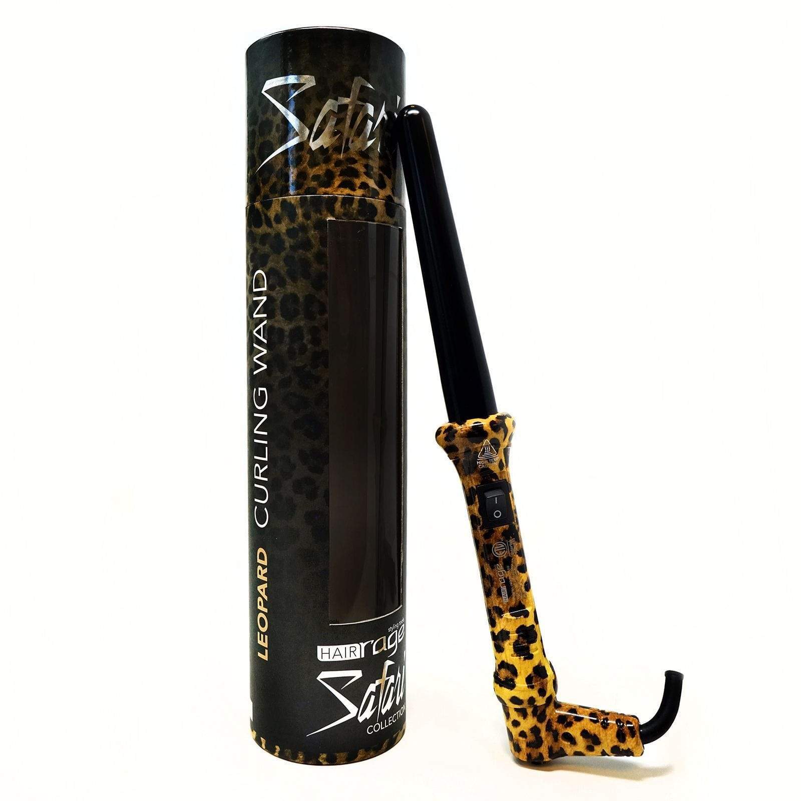 Hair Rage Leopard 1" Curling Wand | Ceramic | Animal Print Collection
