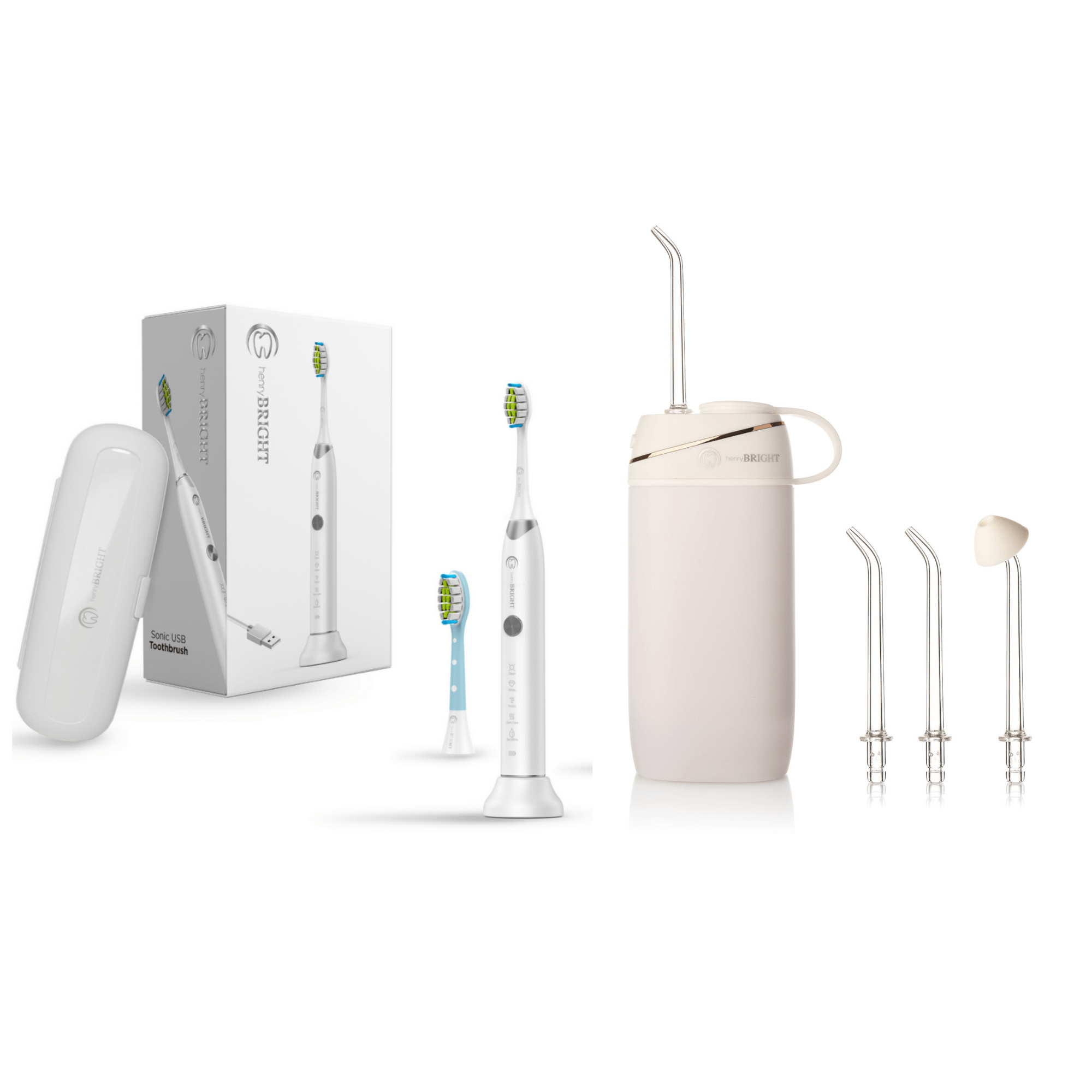 HenryBright Henry Bright 5 Mode USB Electric Toothbrush & Hydro Jet USB Water Flosser