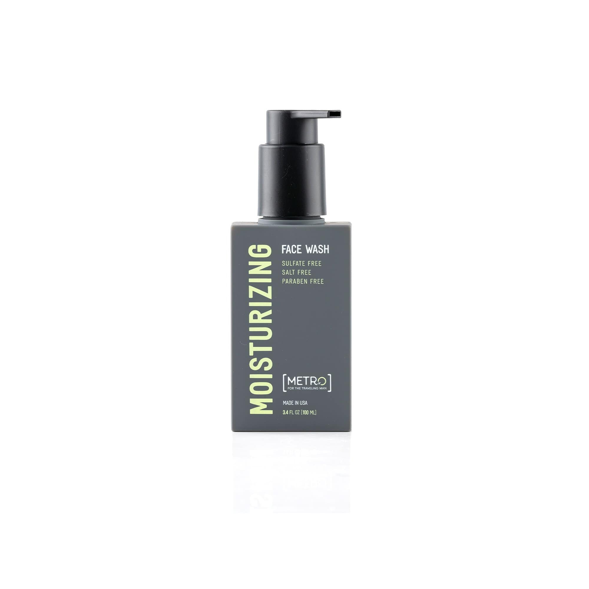 MetroMan 100ml - Travel Size Sulfate Free Moisturizing Face Wash